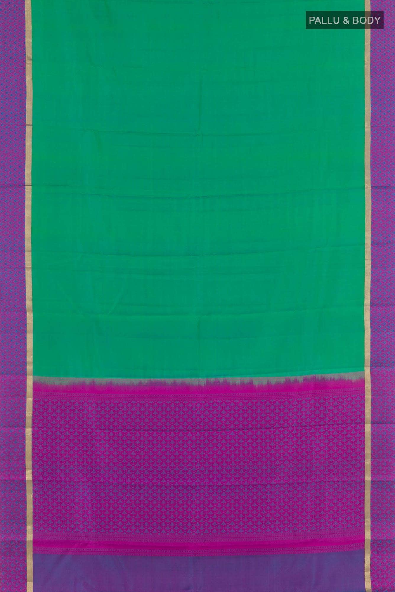 Green Dual Tone Kanchipuram Silk Saree