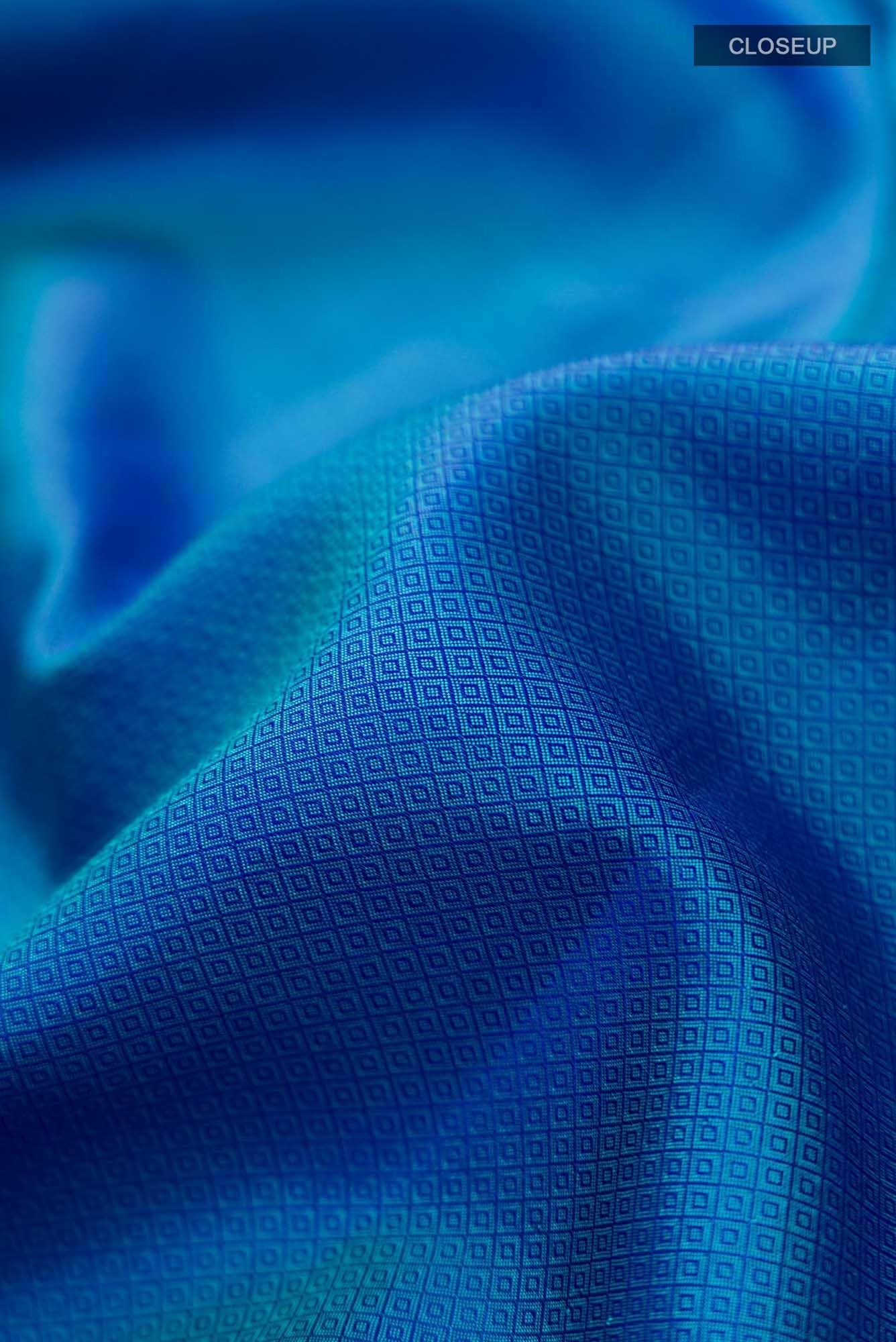 Blue Bangalore Silk Saree