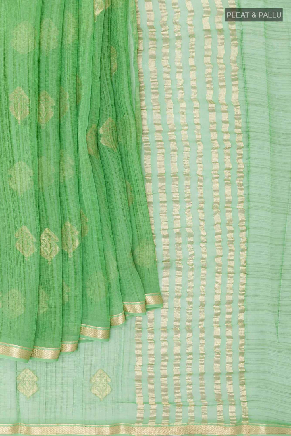 Green Chiffon Saree