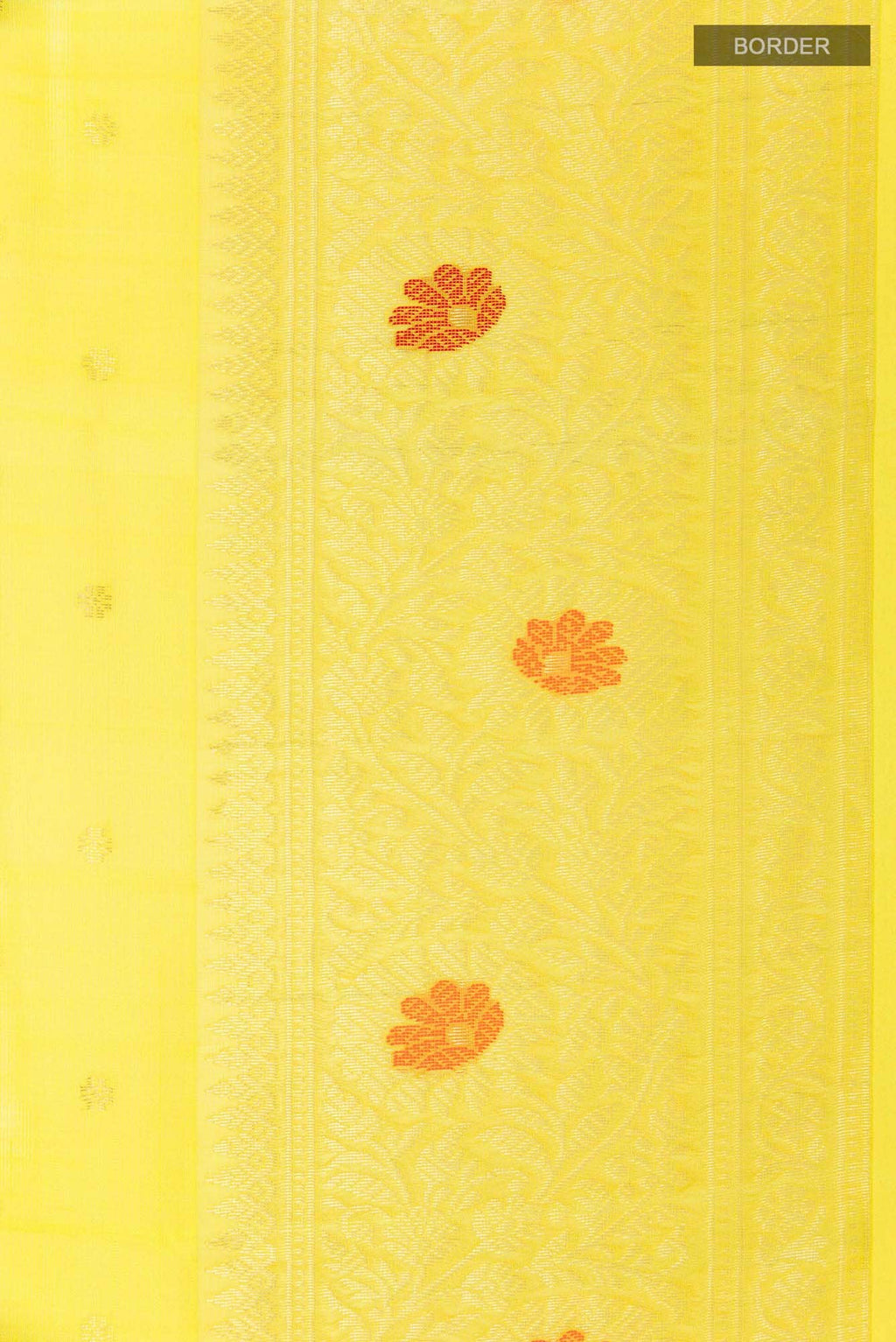 Yellow Chanderi Silk Saree