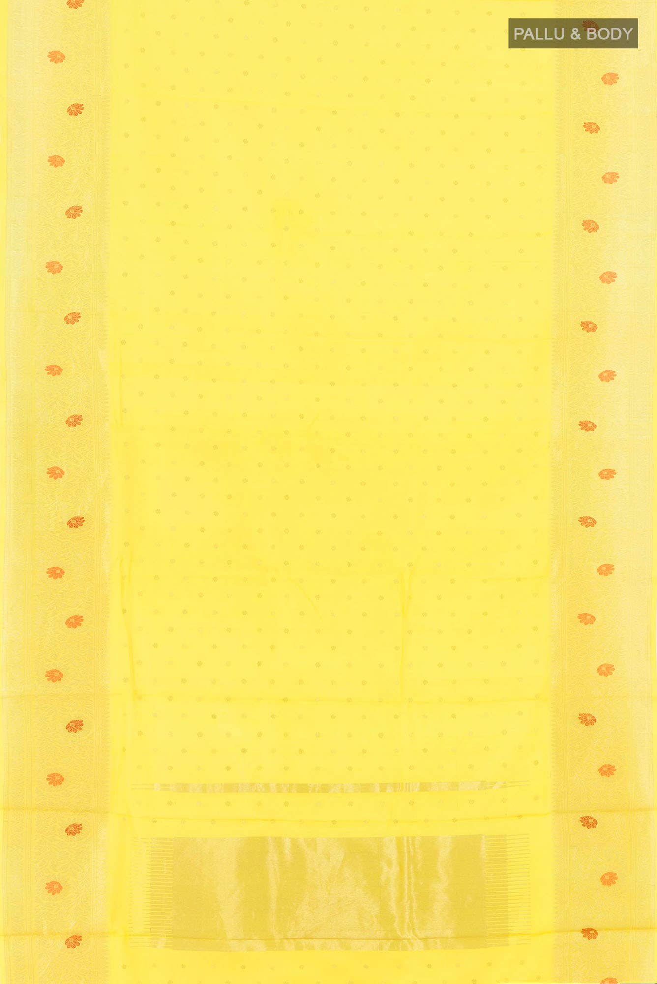 Yellow Chanderi Silk Saree