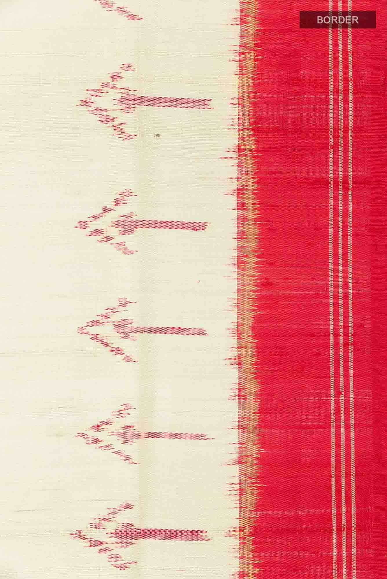 Beige Rajkot Patola Silk Saree