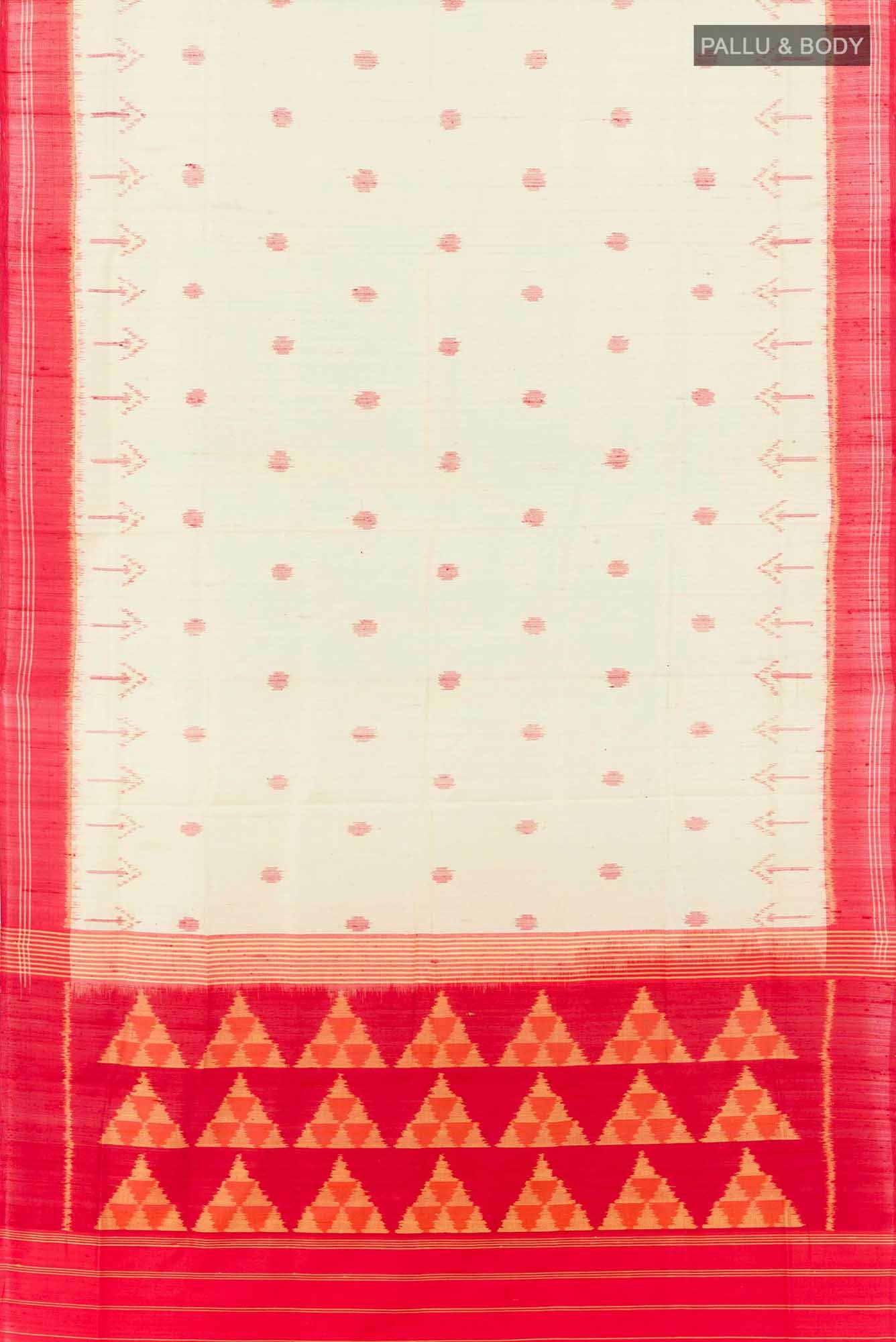 Beige Rajkot Patola Silk Saree