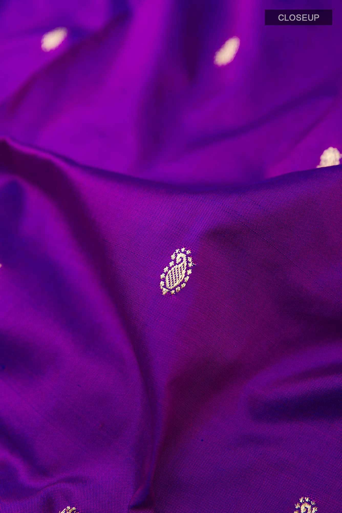 Purple Paithani Silk Saree