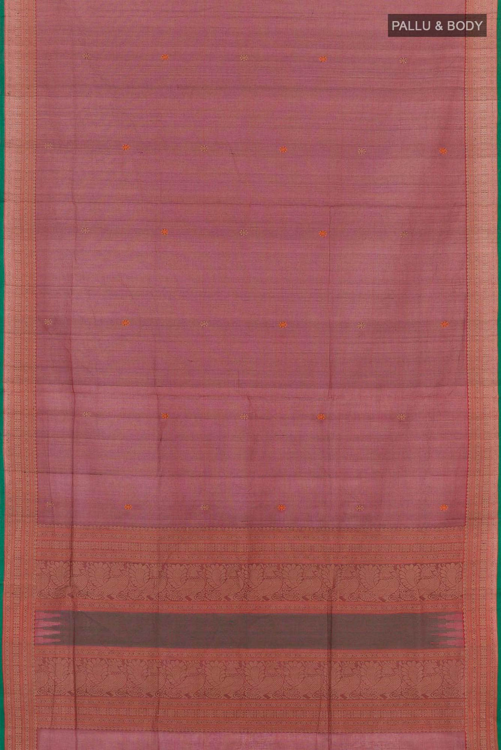 Maroon Coimbatore Cotton Saree