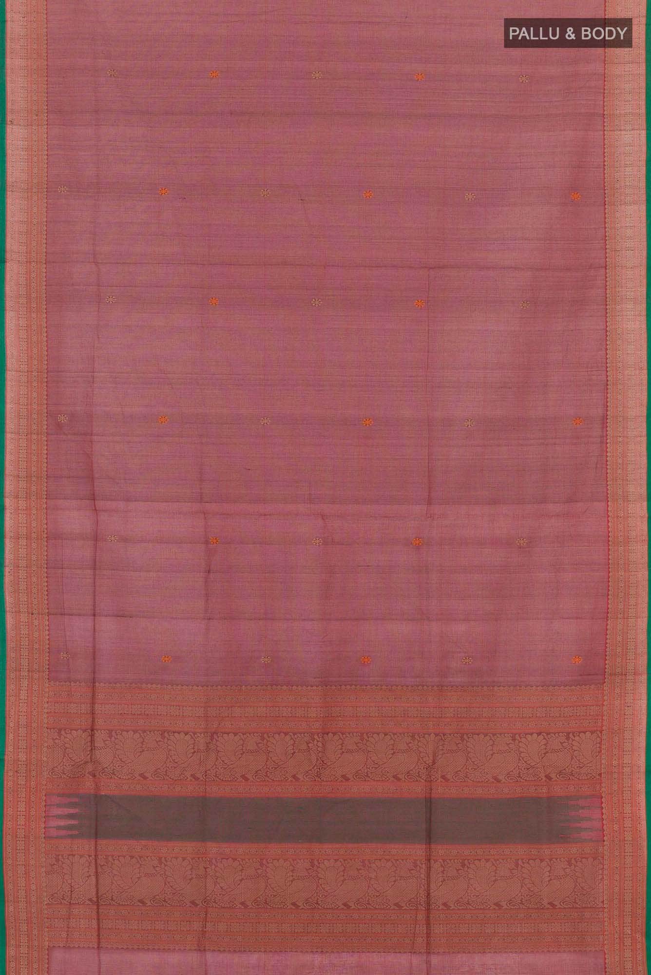Maroon Coimbatore Cotton Saree