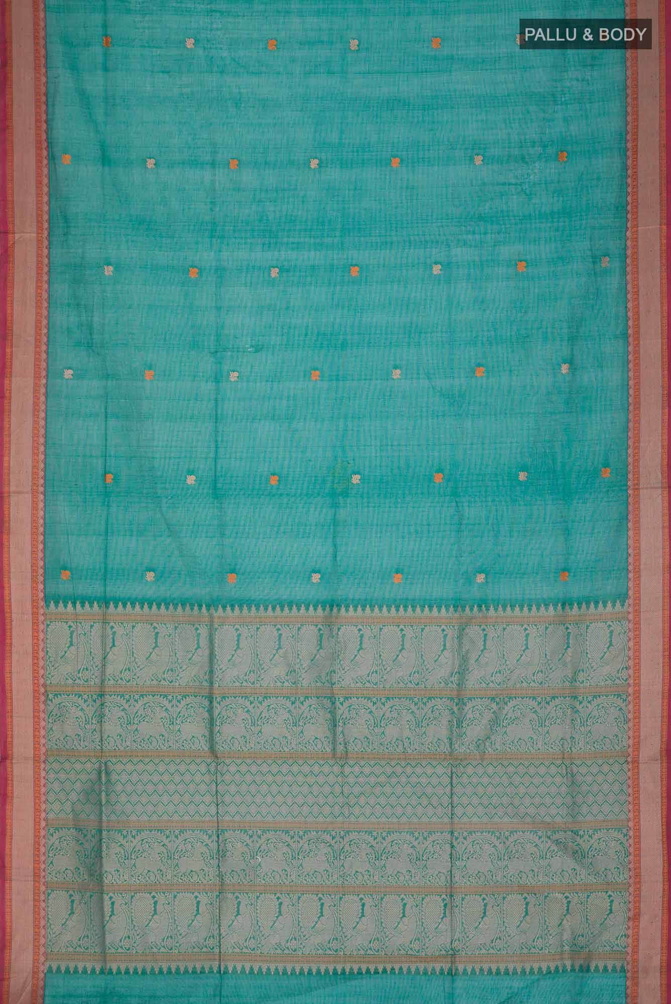 Green Coimbatore Cotton Saree