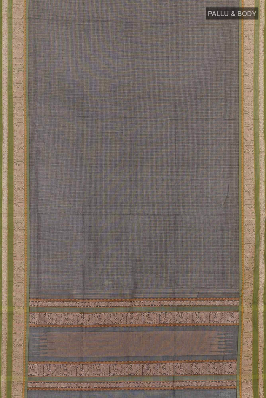 Black Coimbatore Cotton Saree