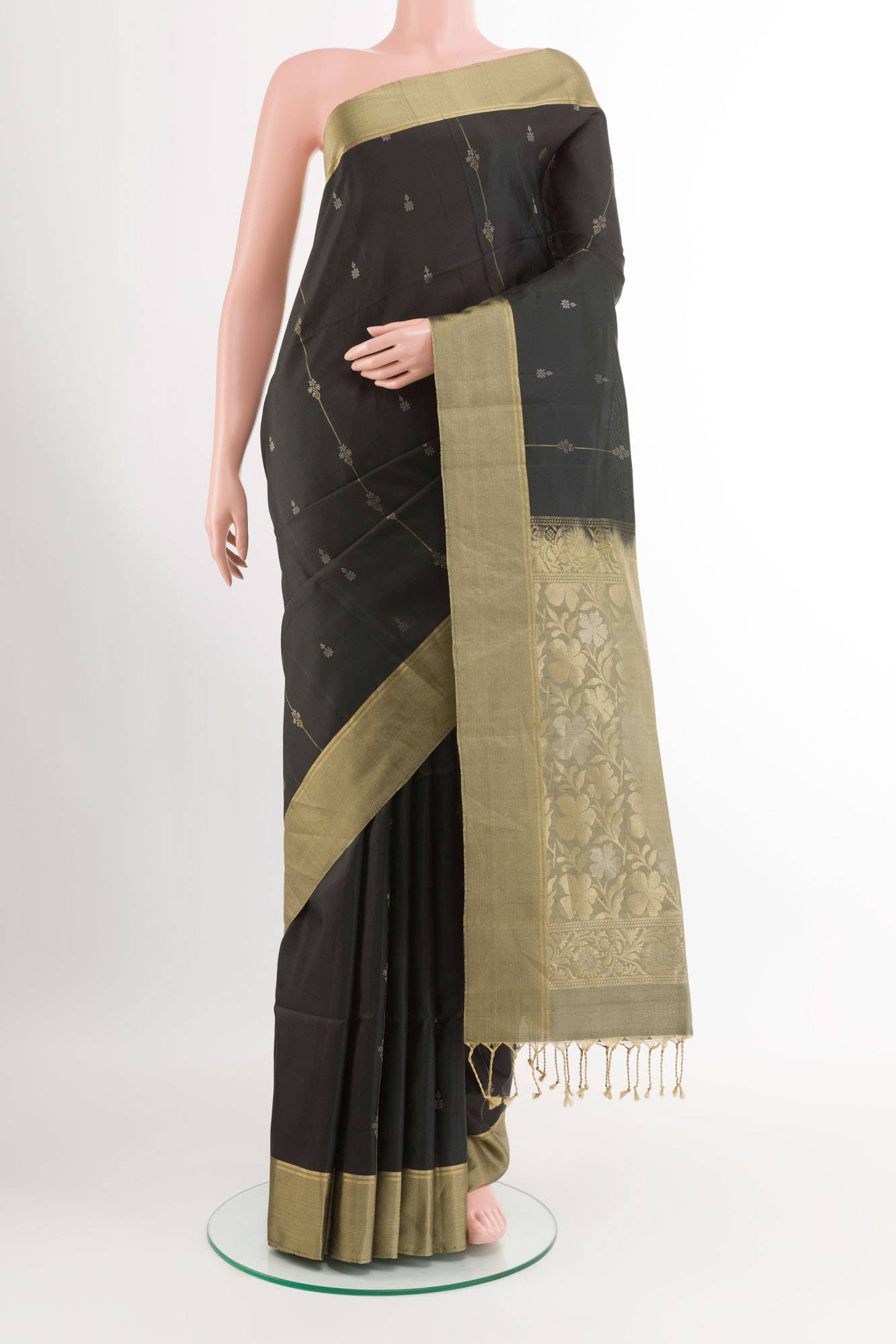 Black Soft Silk Saree