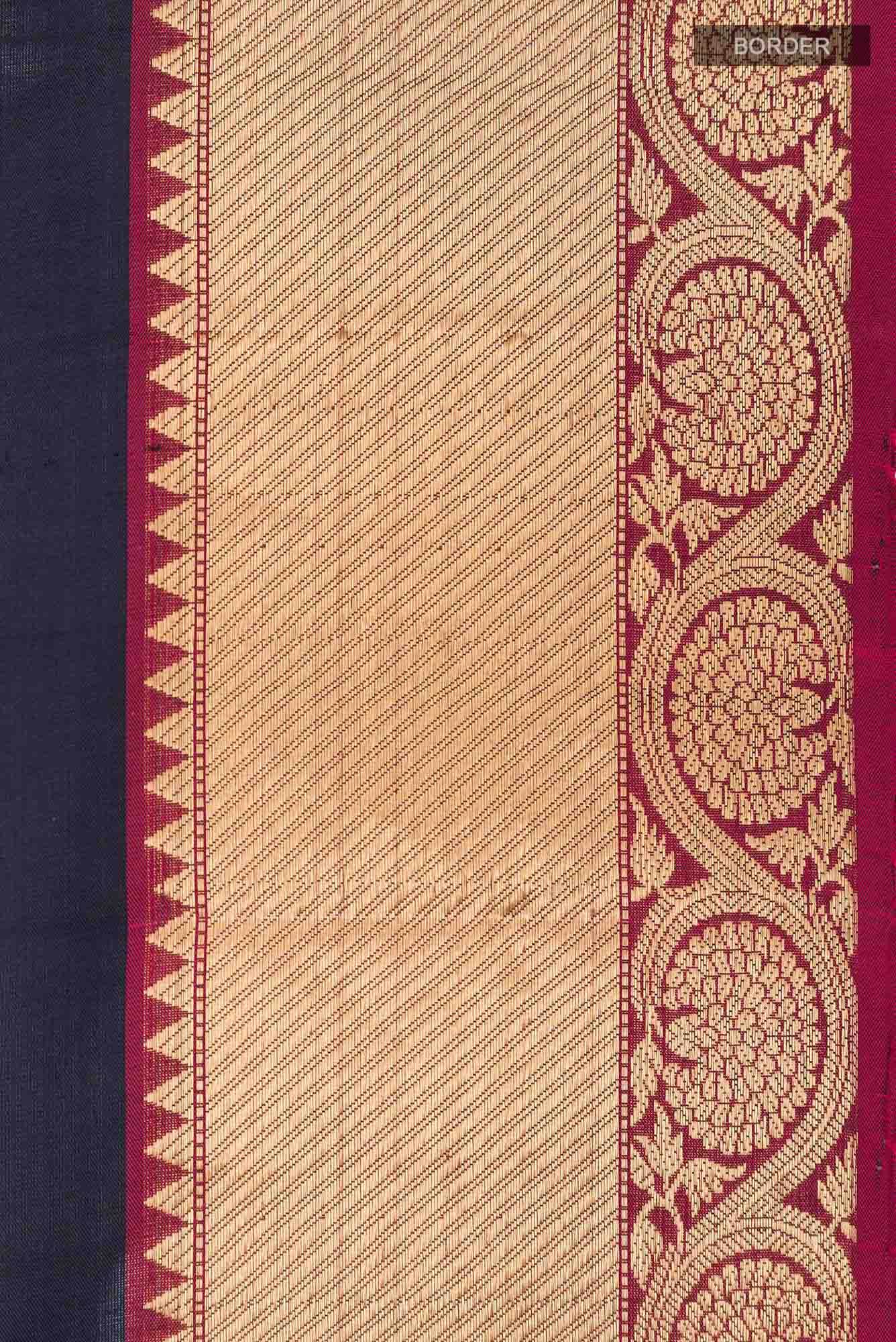 Navy Blue Soft Silk Saree