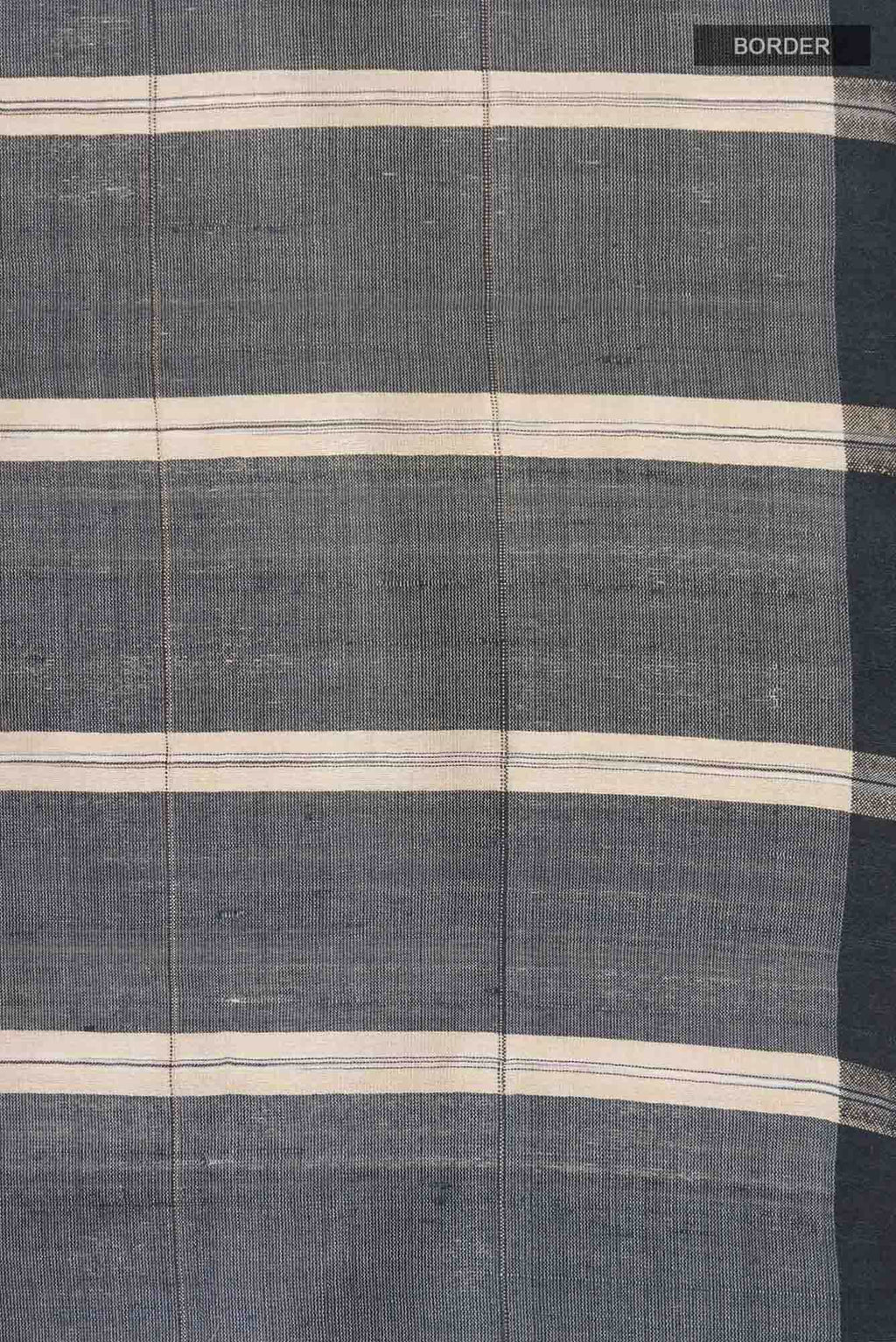 Grey Bhagalpuri Tussar Silk Saree