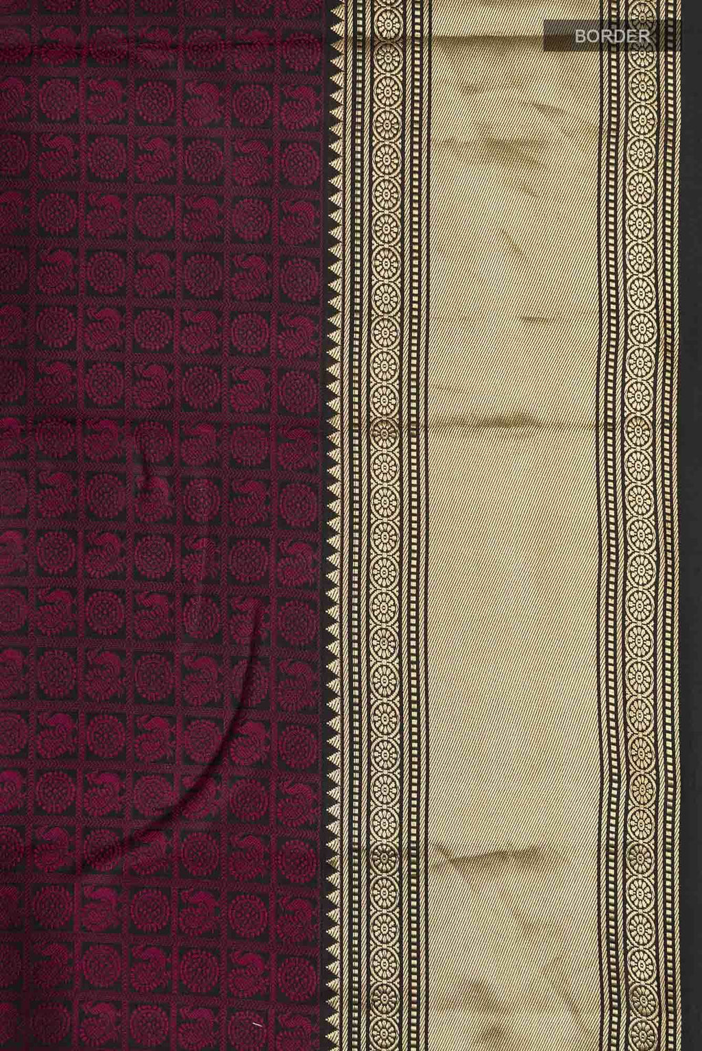 Black Kanchipuram Silk Saree