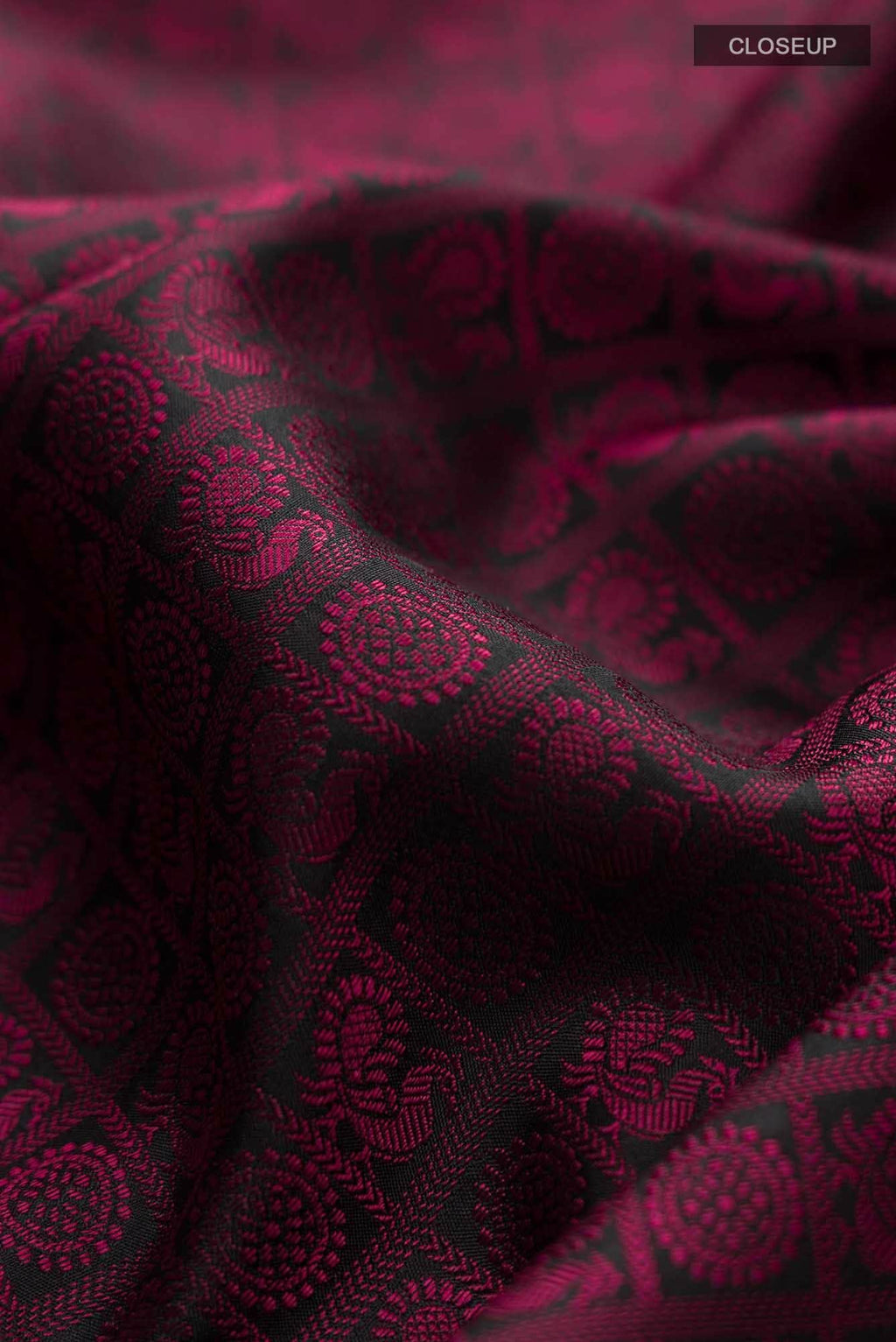Black Kanchipuram Silk Saree