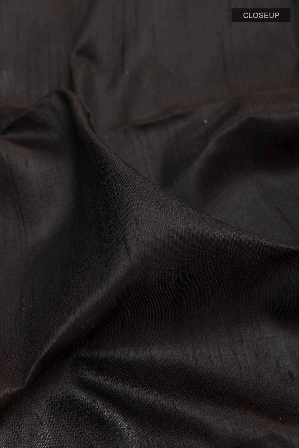 Black Raw Silk Saree