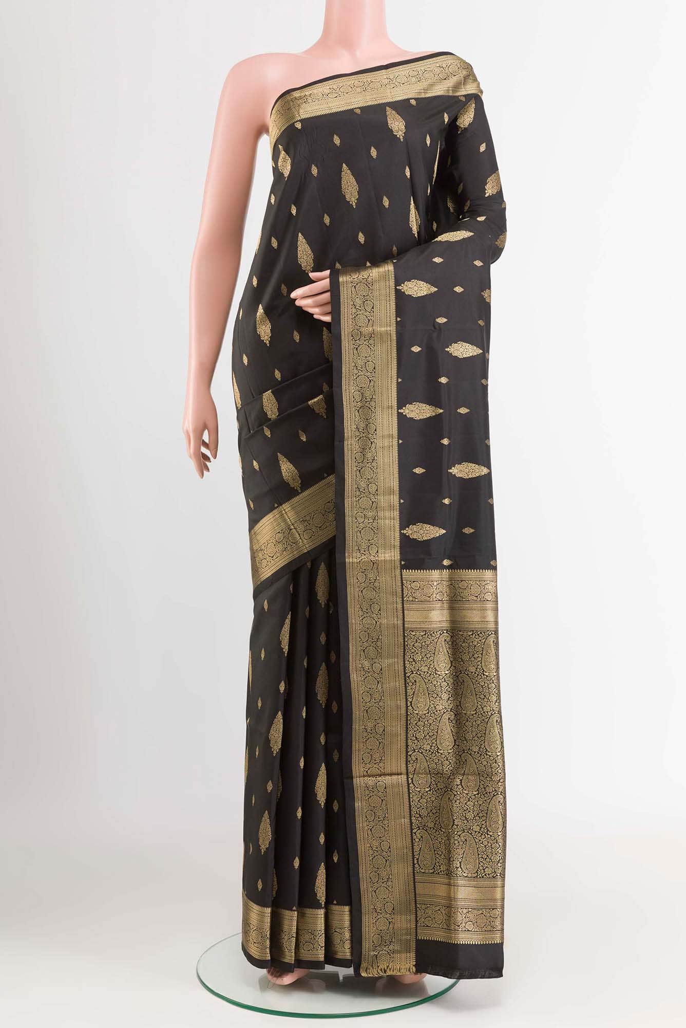 Black Soft Silk Saree