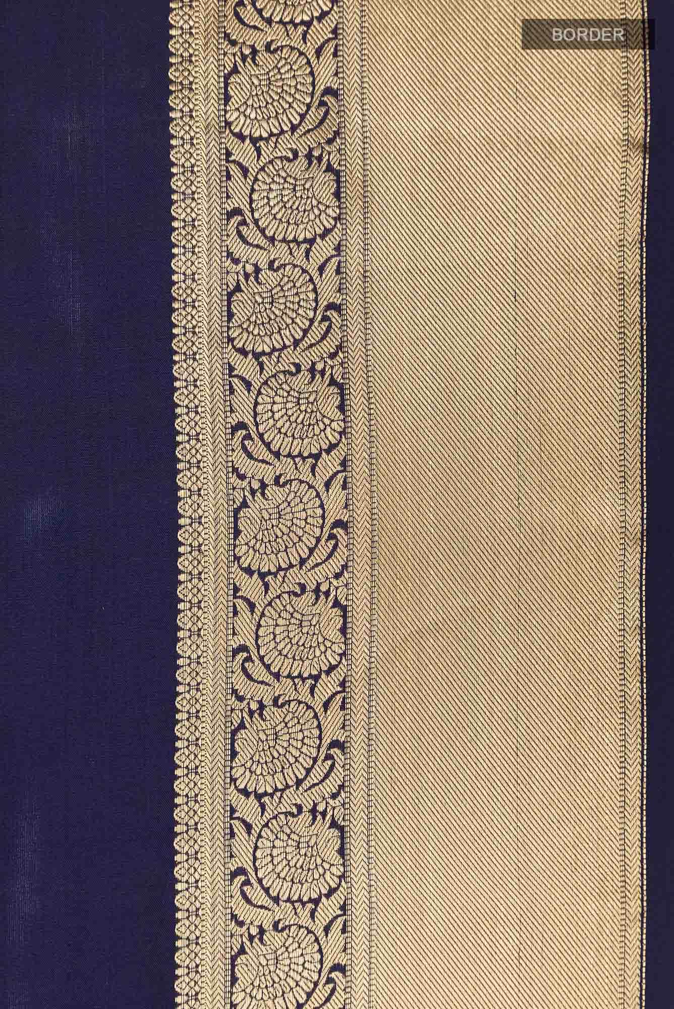Navy Blue Soft Silk Saree
