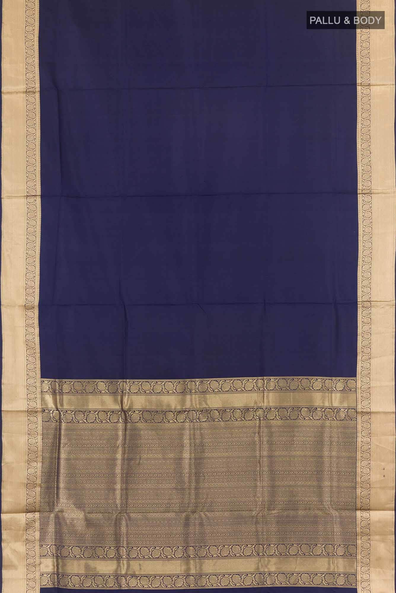 Navy Blue Soft Silk Saree