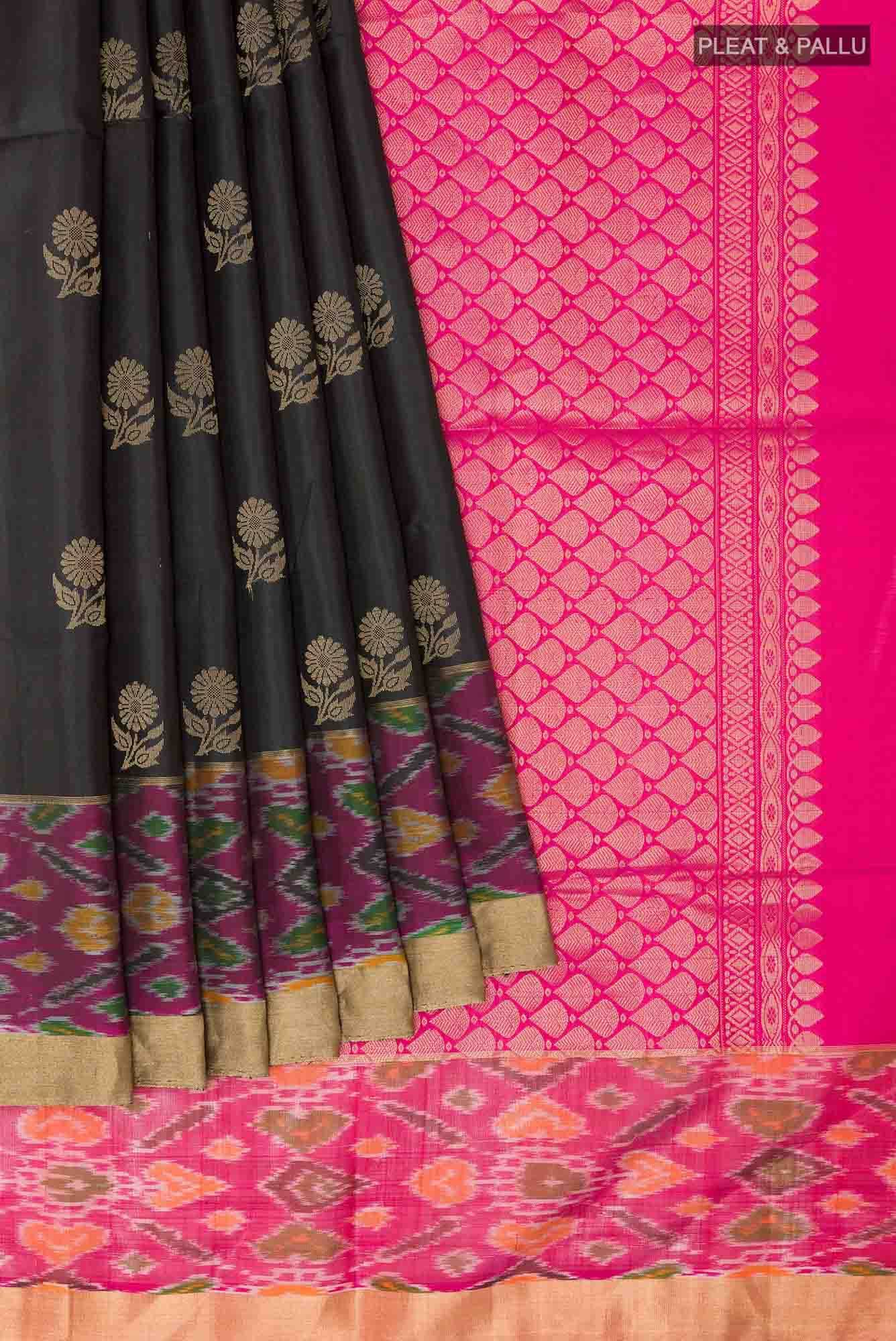 Black Soft Silk Saree