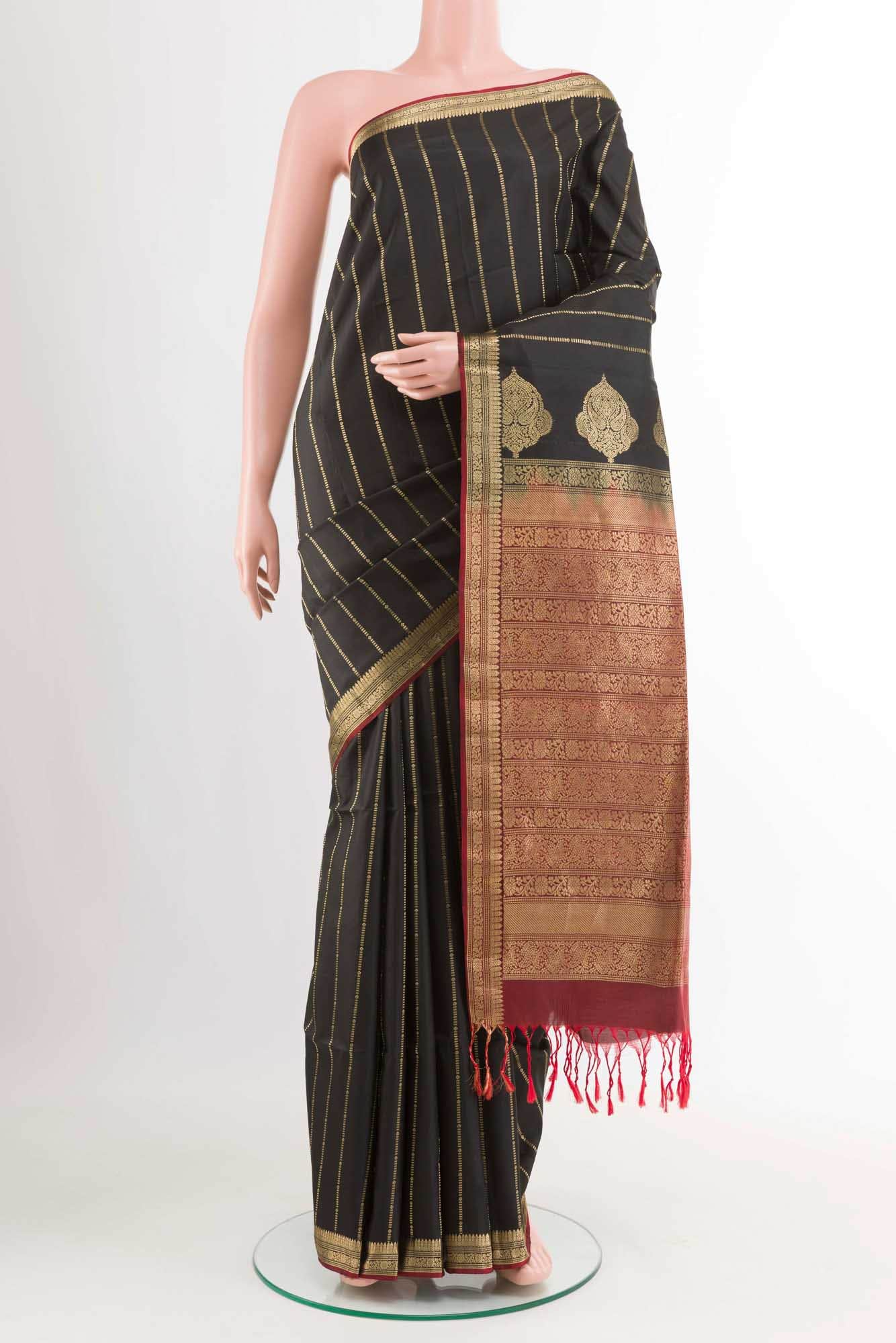 Black Soft Silk Saree