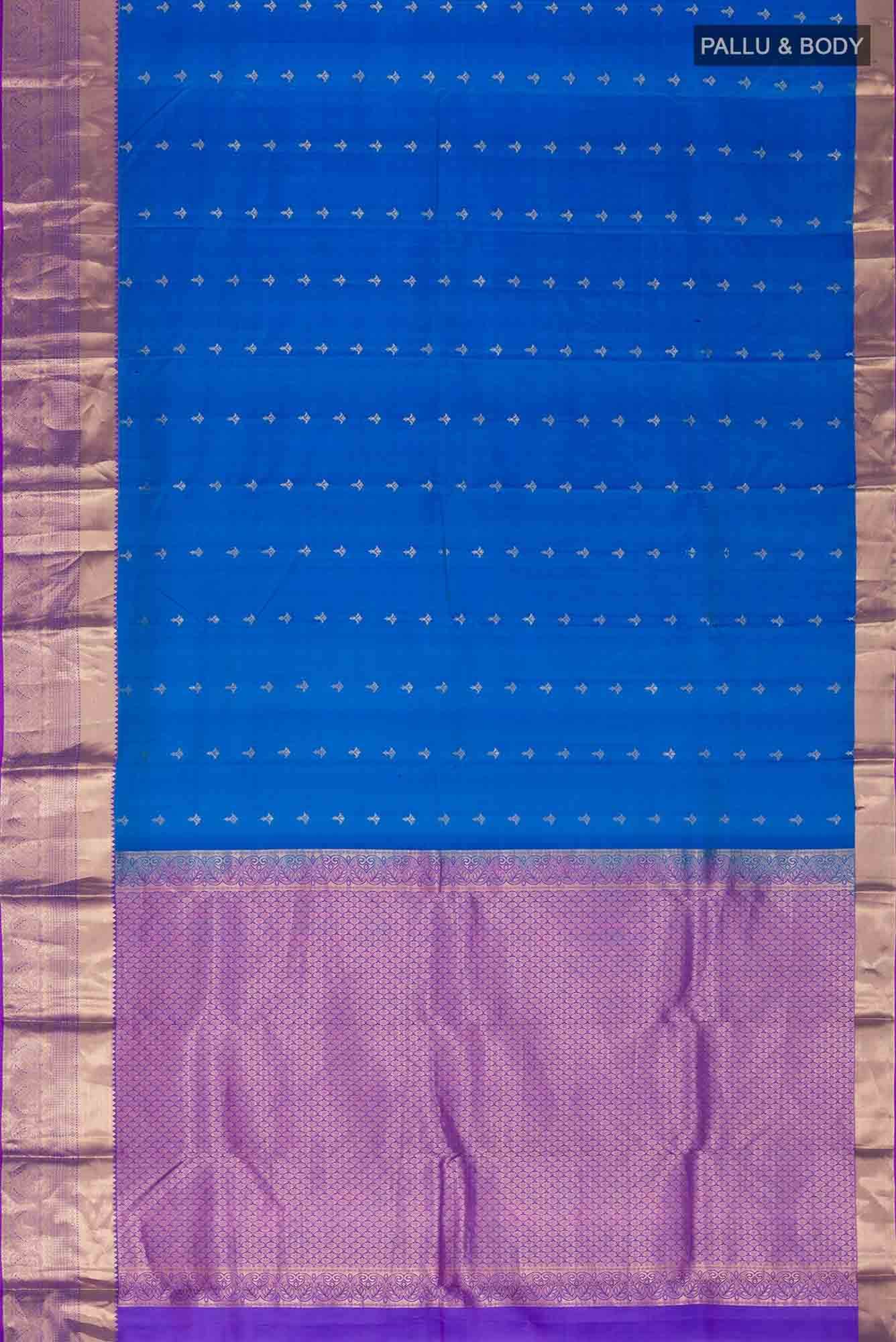 Blue Kanchipuram Silk Saree