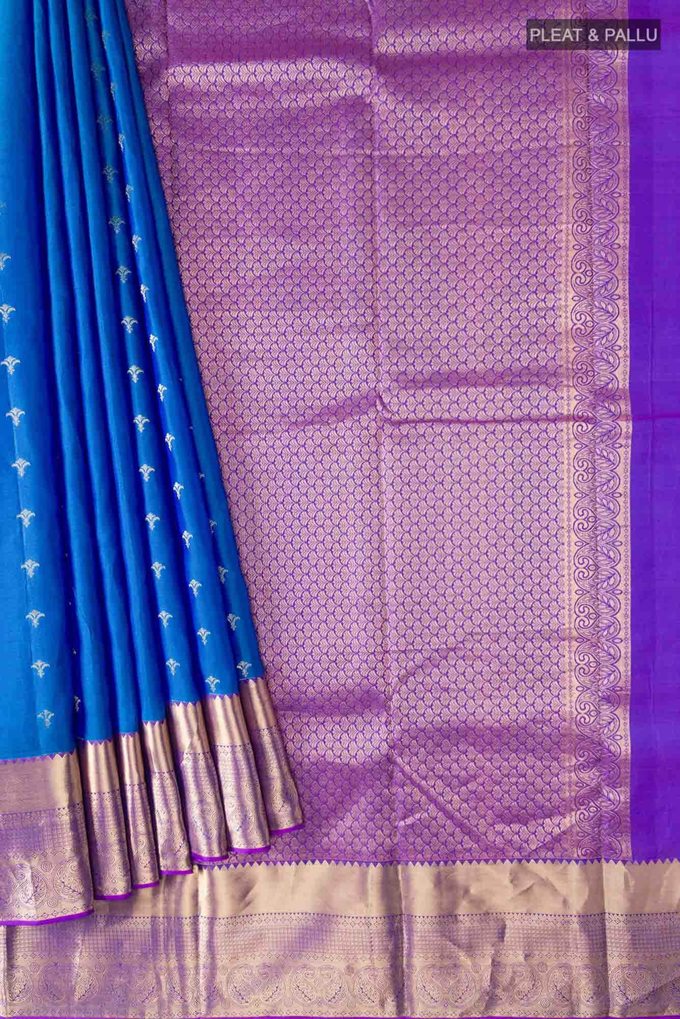 Blue Kanchipuram Silk Saree