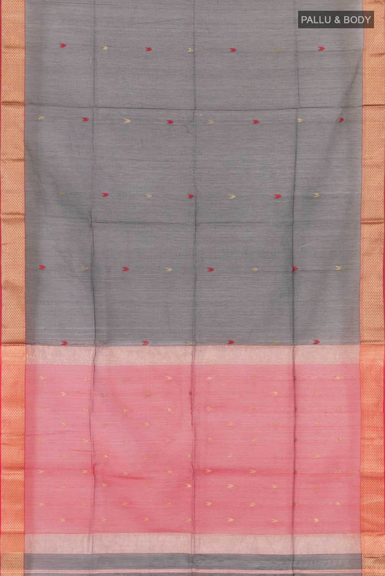 Black Blended Maheshwari Silk Cotton Saree