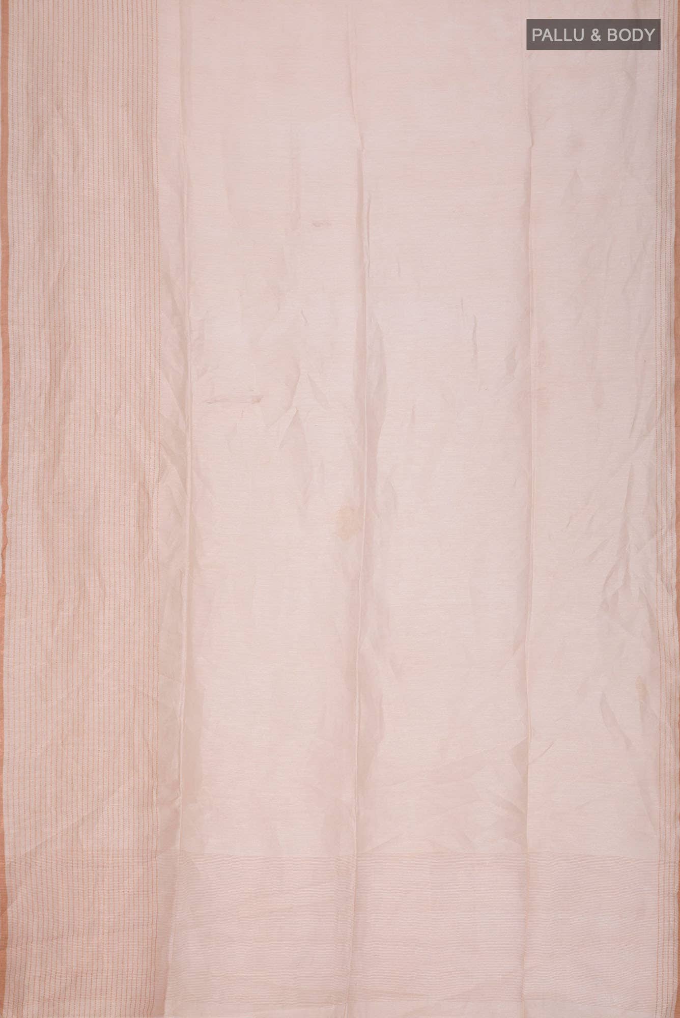 Cream Linen Saree