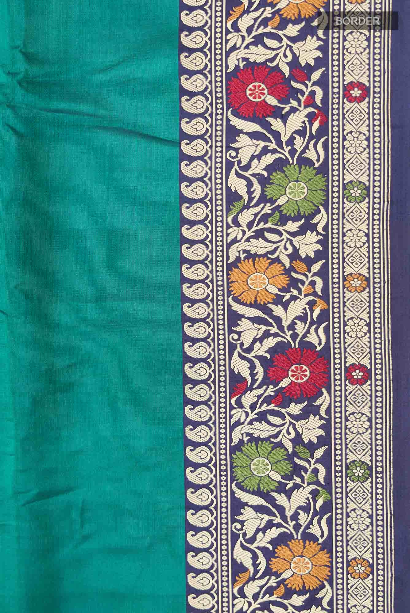 Green Banarasi Silk Saree