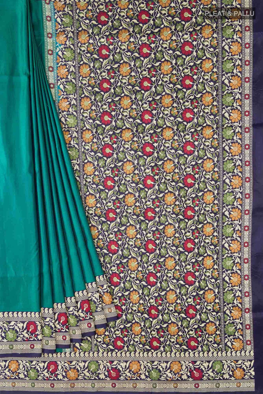 Green Banarasi Silk Saree