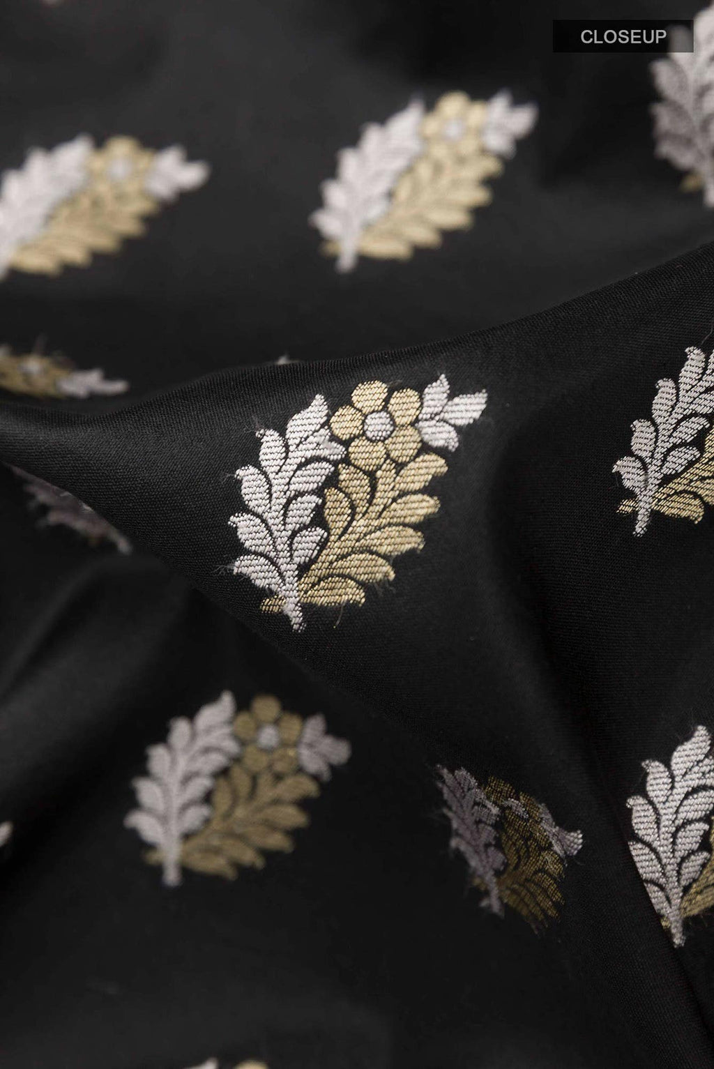 Black Banarasi Silk Saree