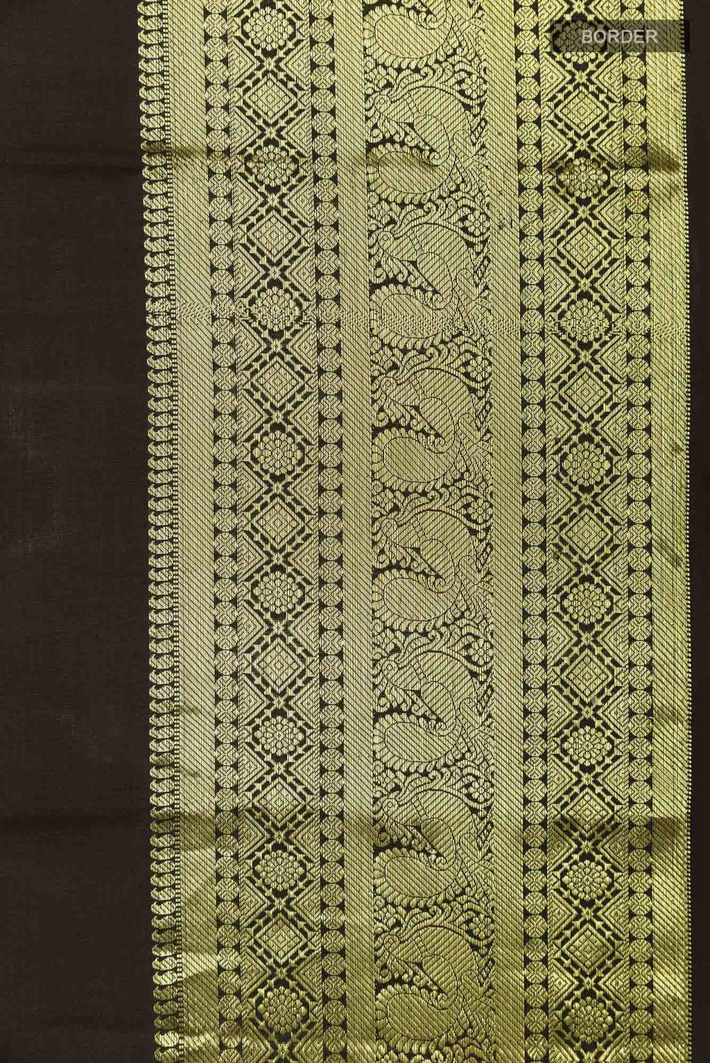 Black Kanchipuram Silk Saree