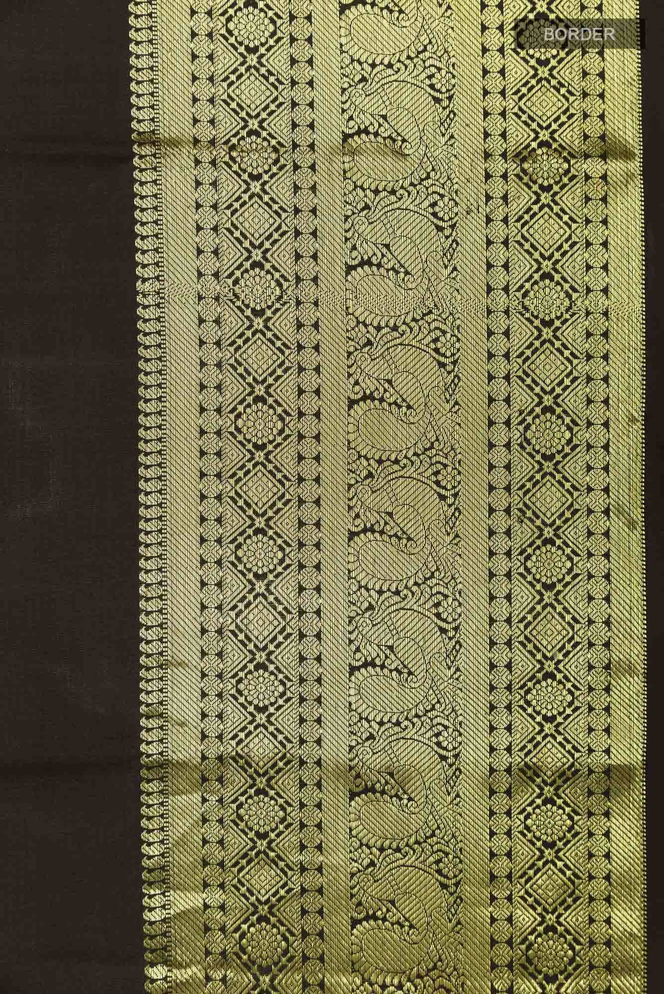 Black Kanchipuram Silk Saree