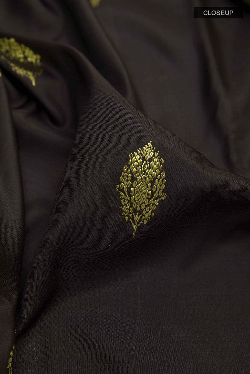Black Kanchipuram Silk Saree