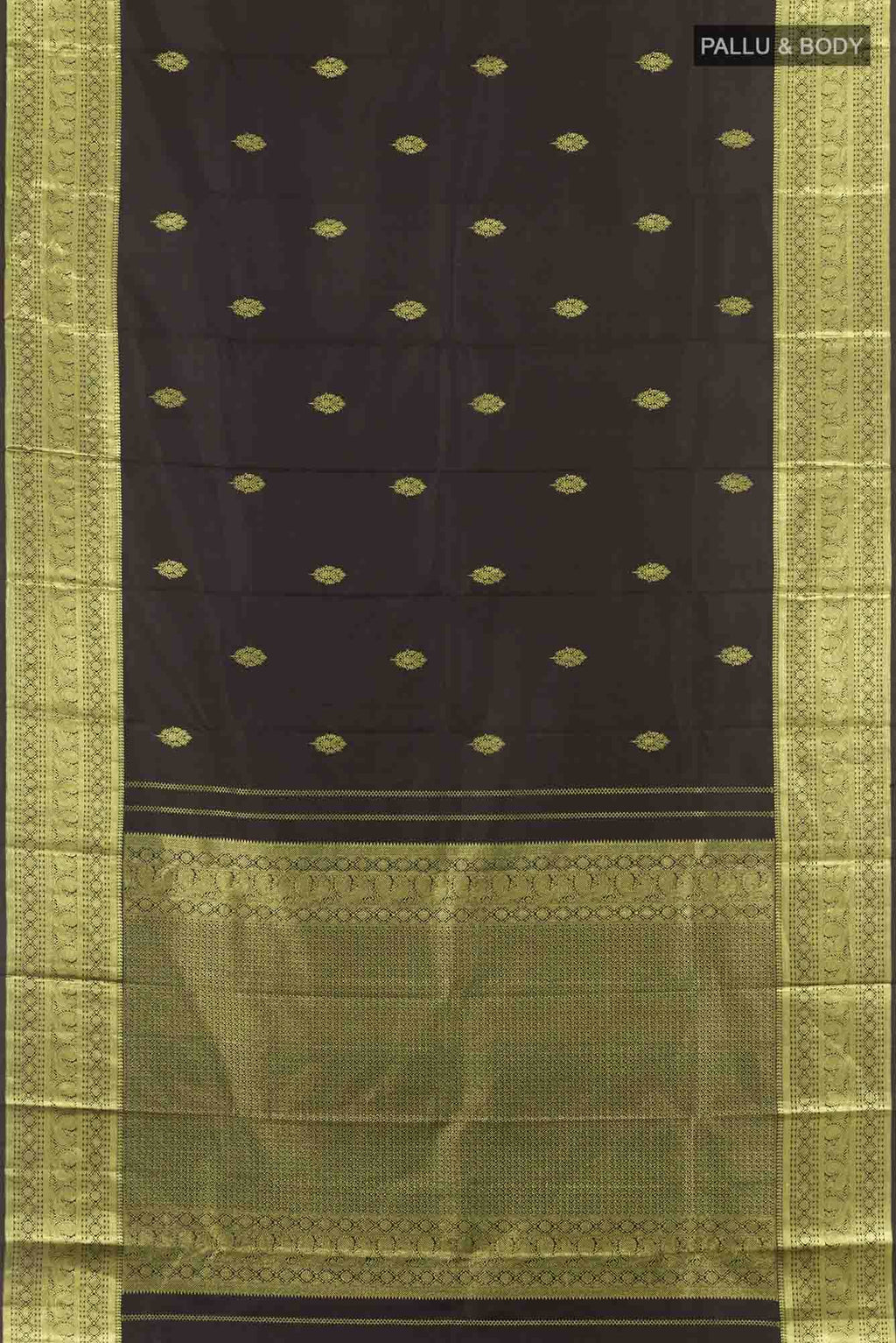 Black Kanchipuram Silk Saree