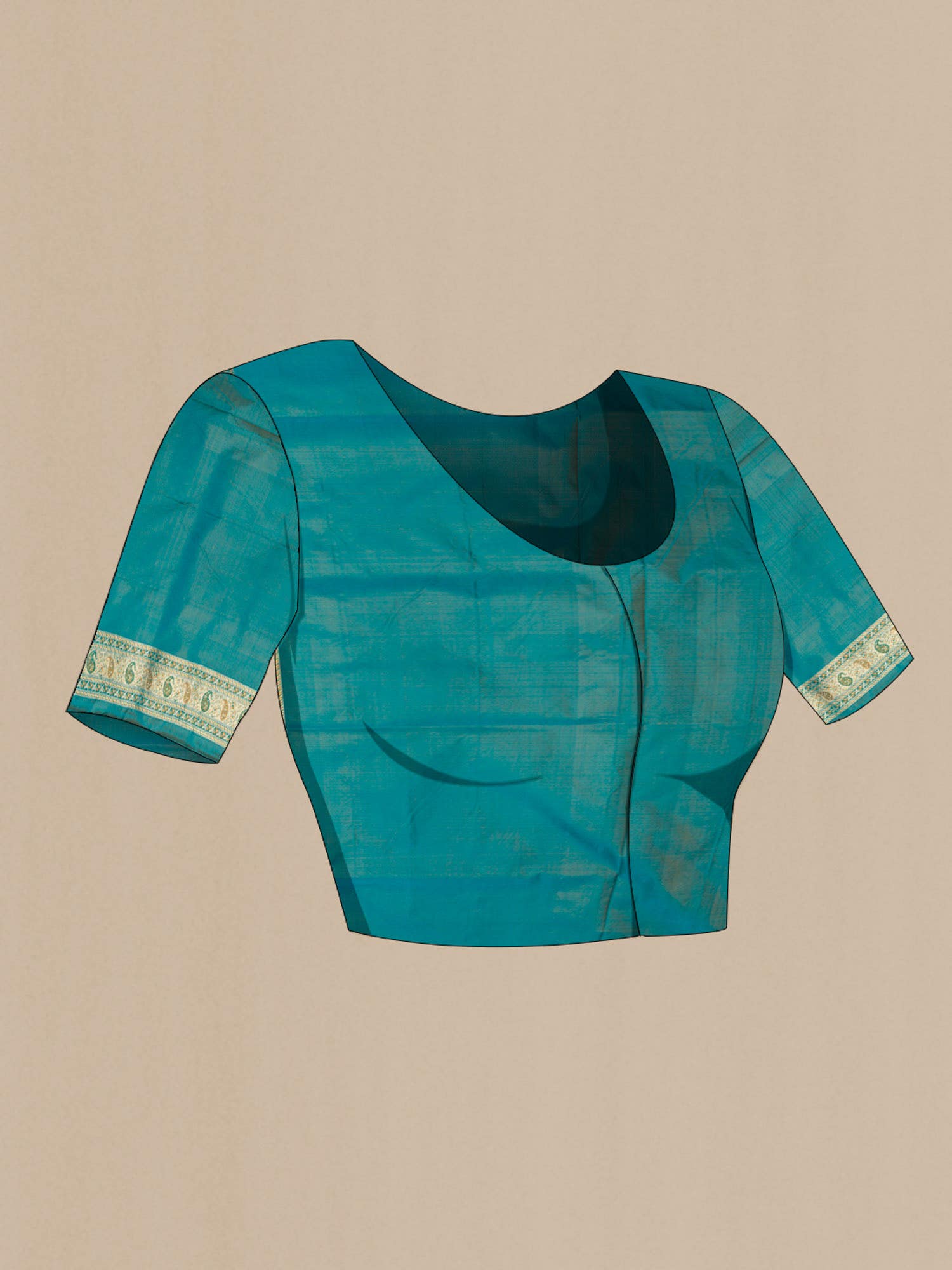 Blue Banarasi Tanchoi Silk Saree