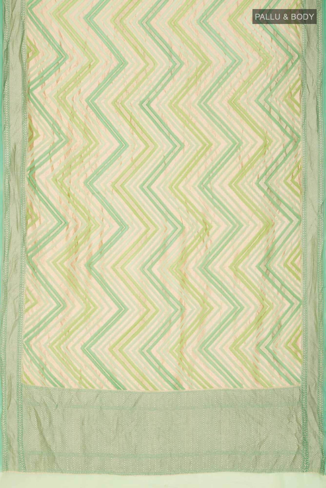 Green Banarasi Georgette Saree
