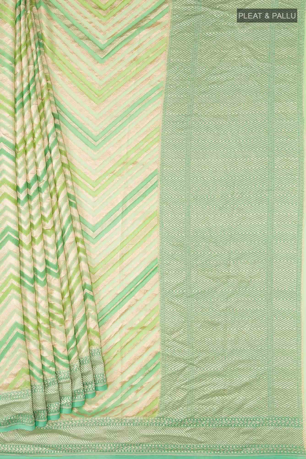 Green Banarasi Georgette Saree