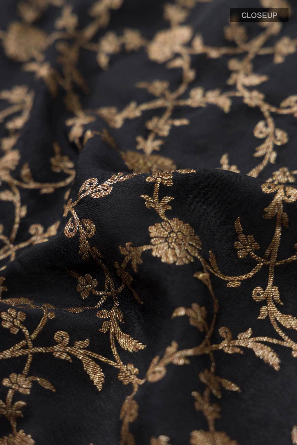 Black Banarasi Georgette Saree