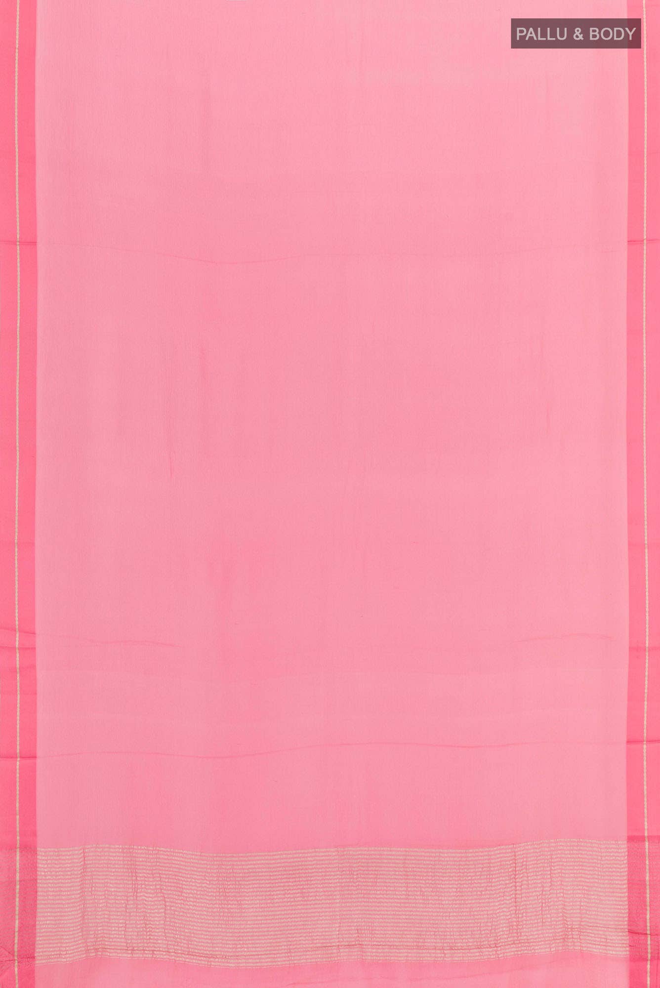 Pink Mysore Chiffon Saree