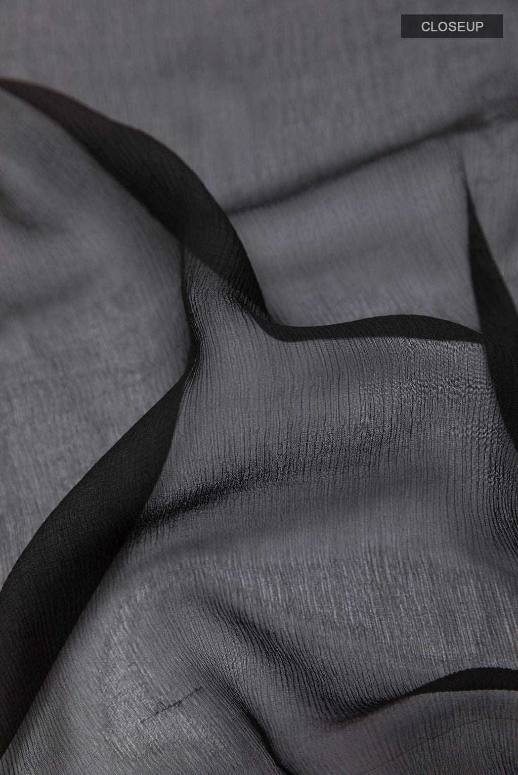 Black Chiffon Saree