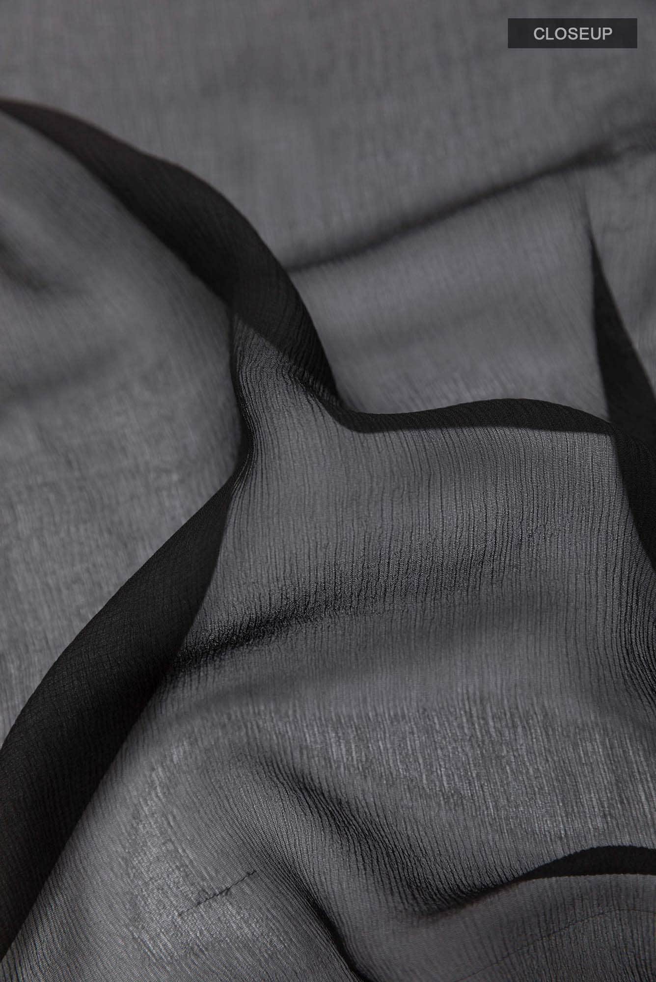 Black Chiffon Saree