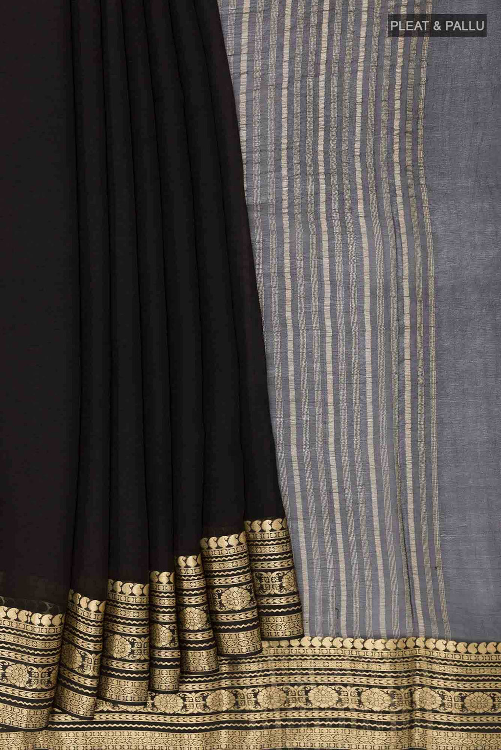Black Chiffon Saree