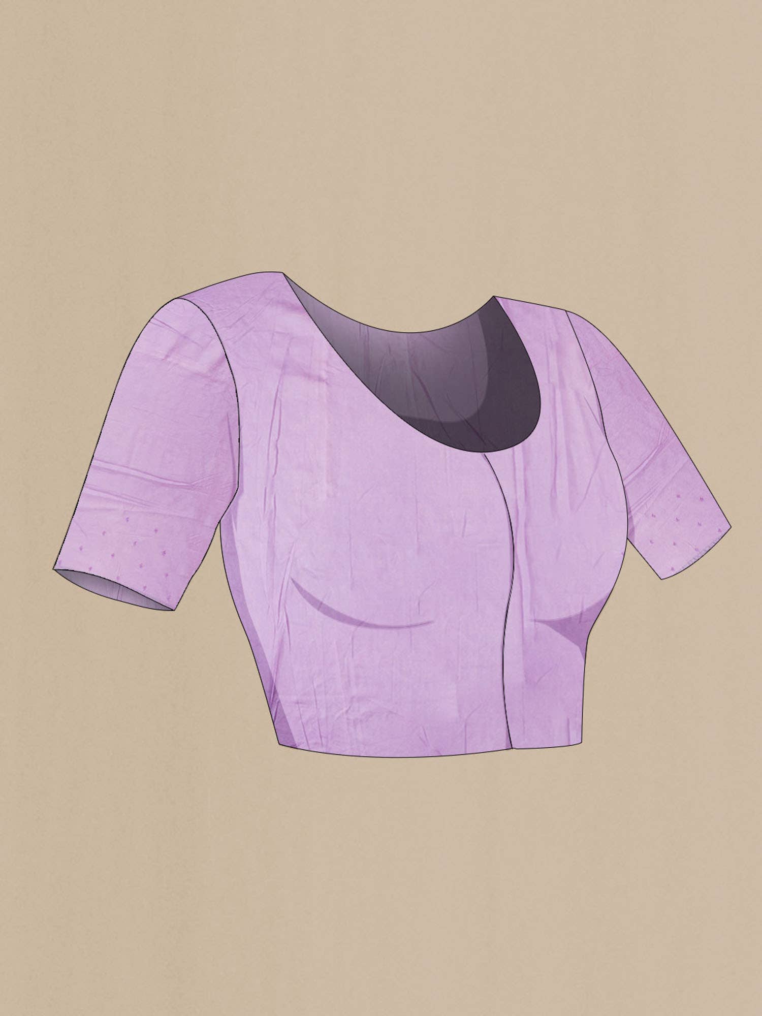 Lavender Organza Silk Saree