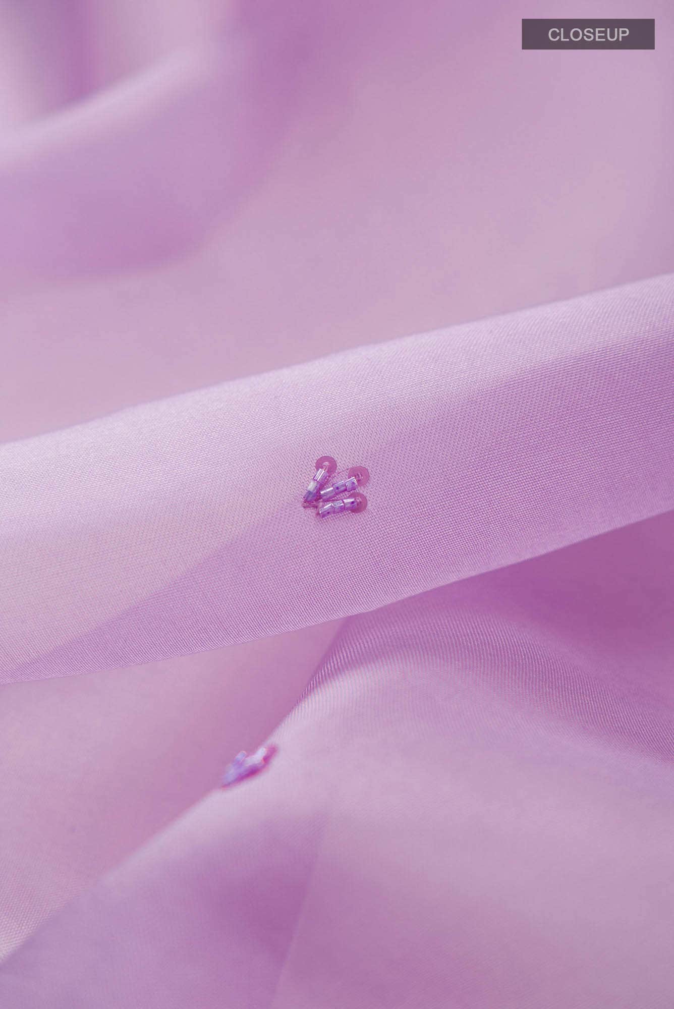 Lavender Organza Silk Saree