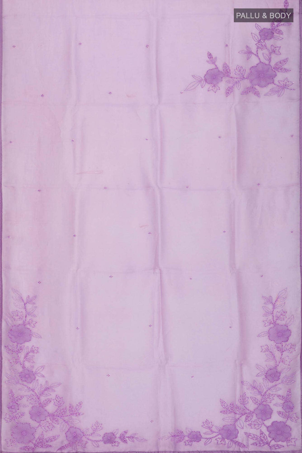Lavender Organza Silk Saree