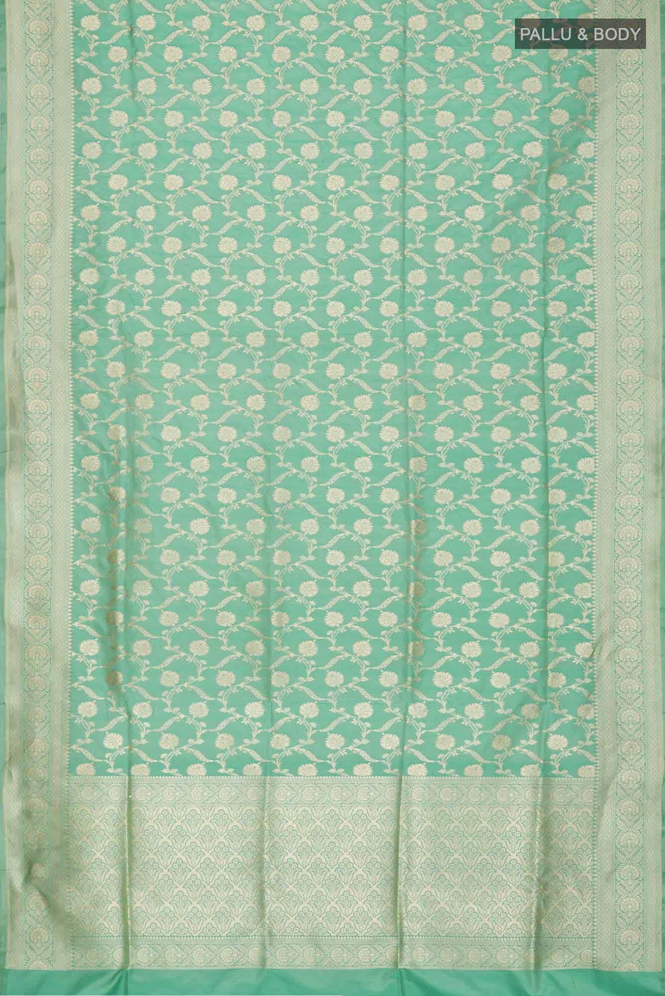Green Banarasi Silk Saree