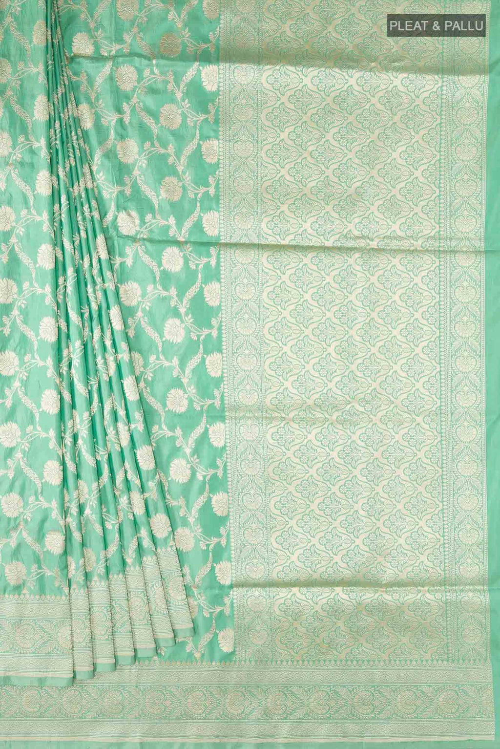 Green Banarasi Silk Saree