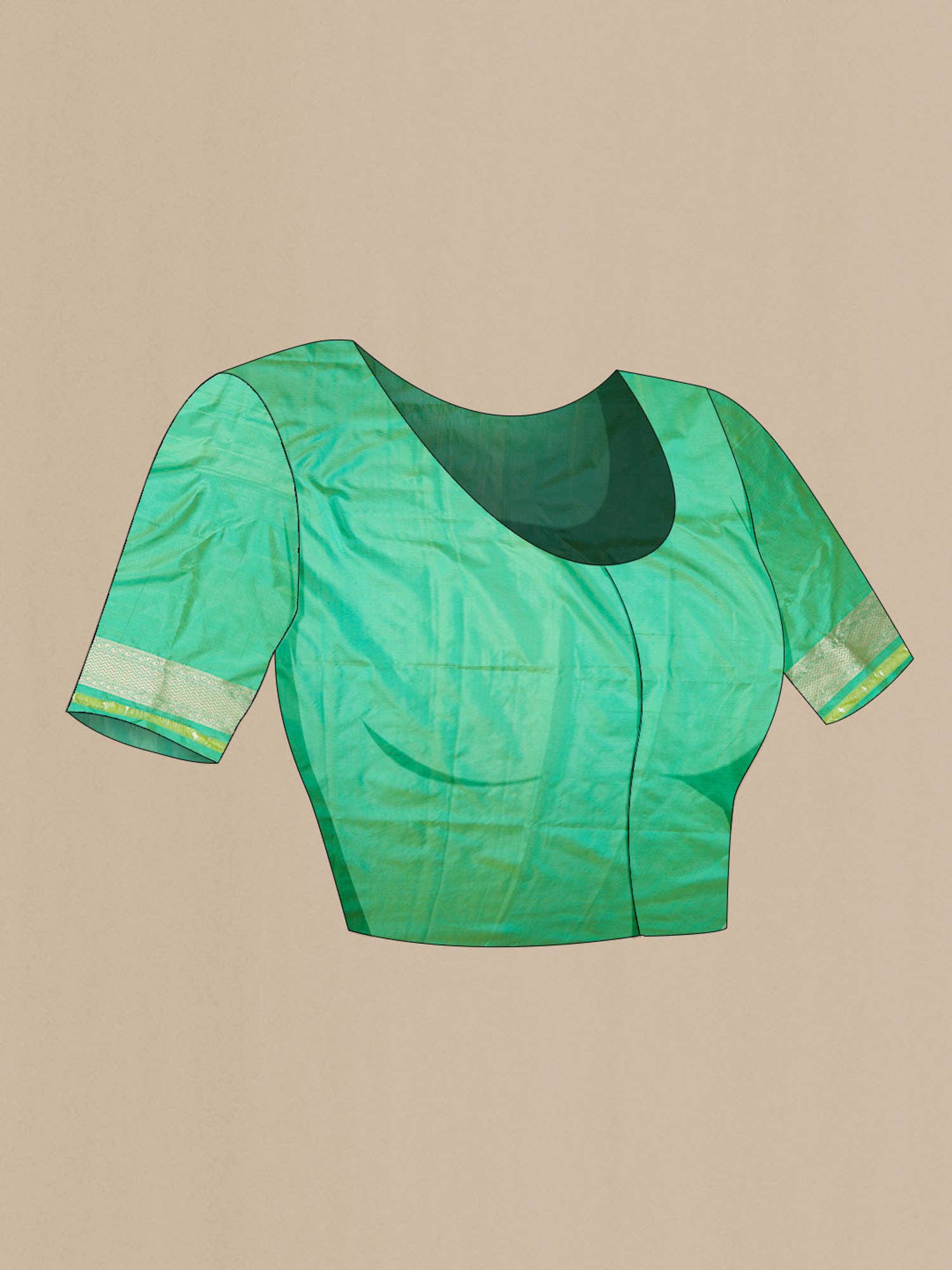 Green Banarasi Silk Saree