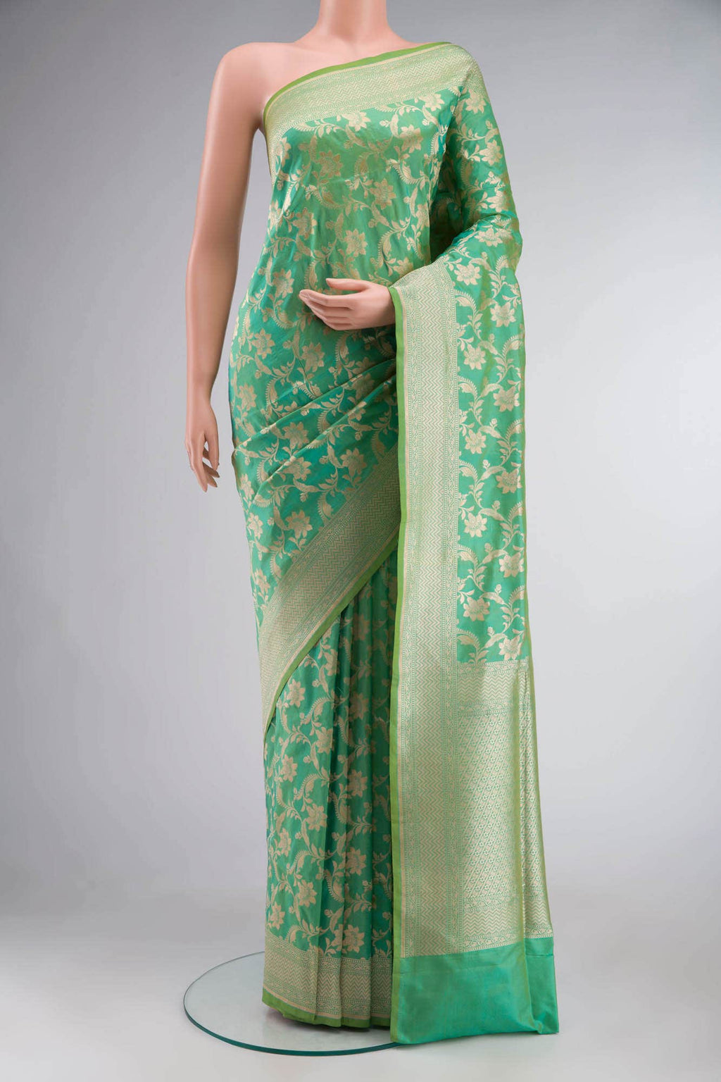 Green Banarasi Silk Saree