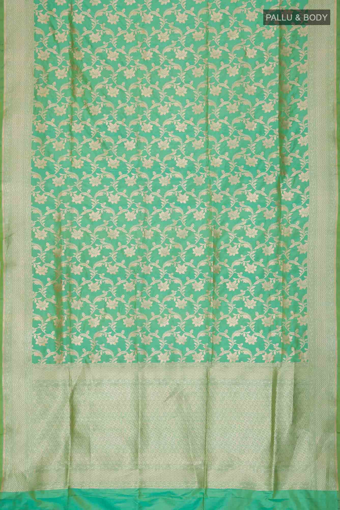 Green Banarasi Silk Saree